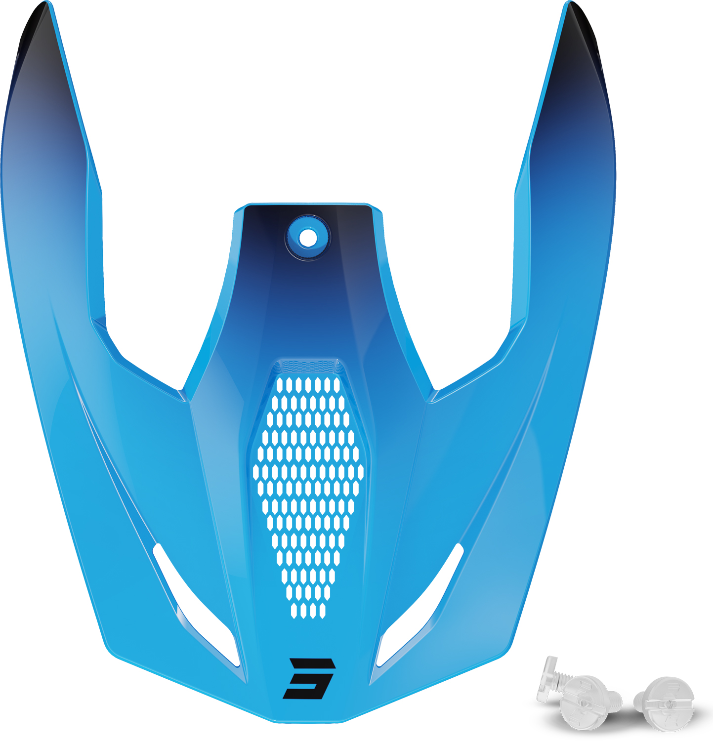 Pala Capacete Criança FURIOUS STREAM Azul Brilho SHOT 