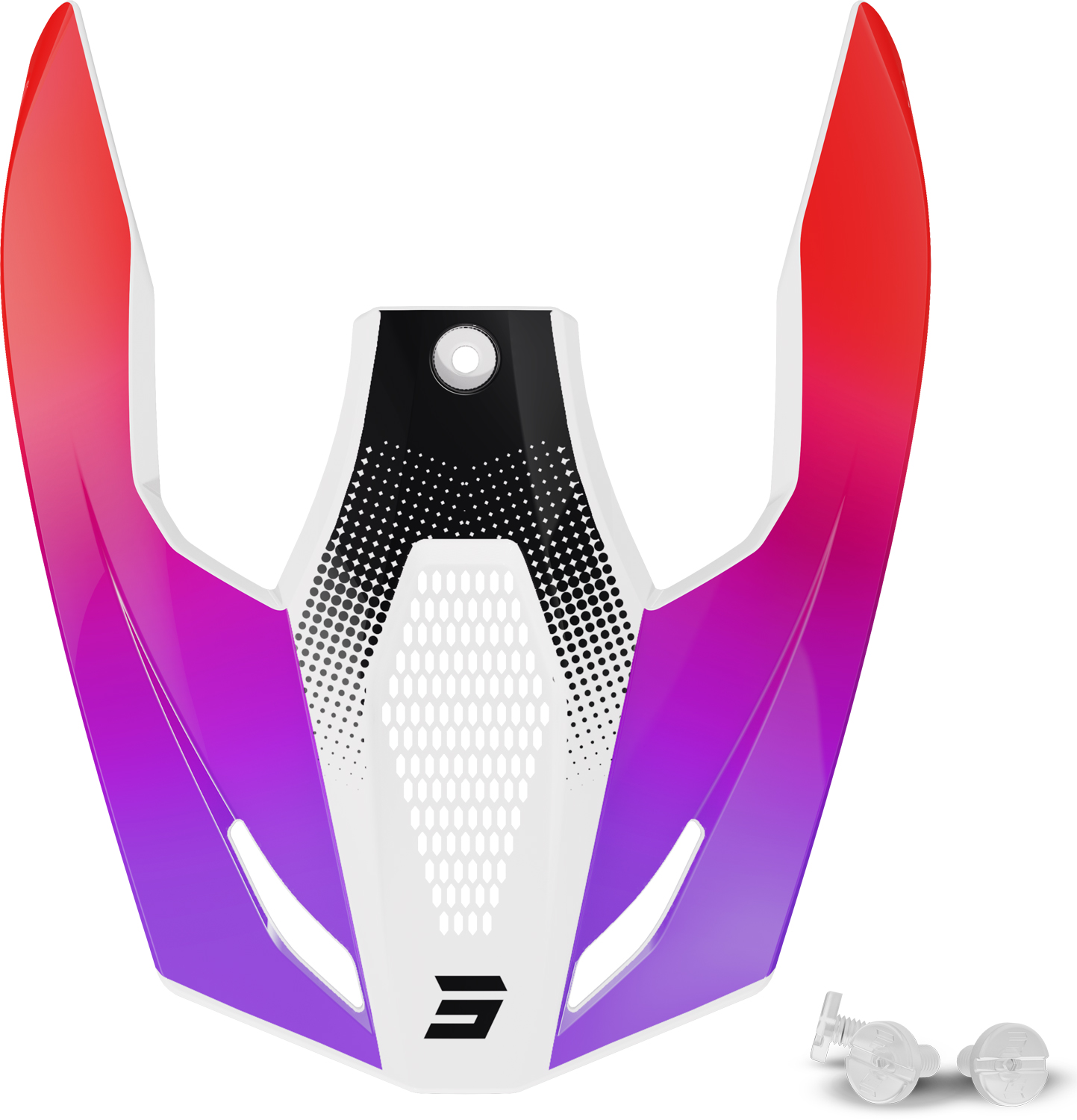 Pala Capacete FURIOUS ZEBRA Rosa Brilho SHOT 