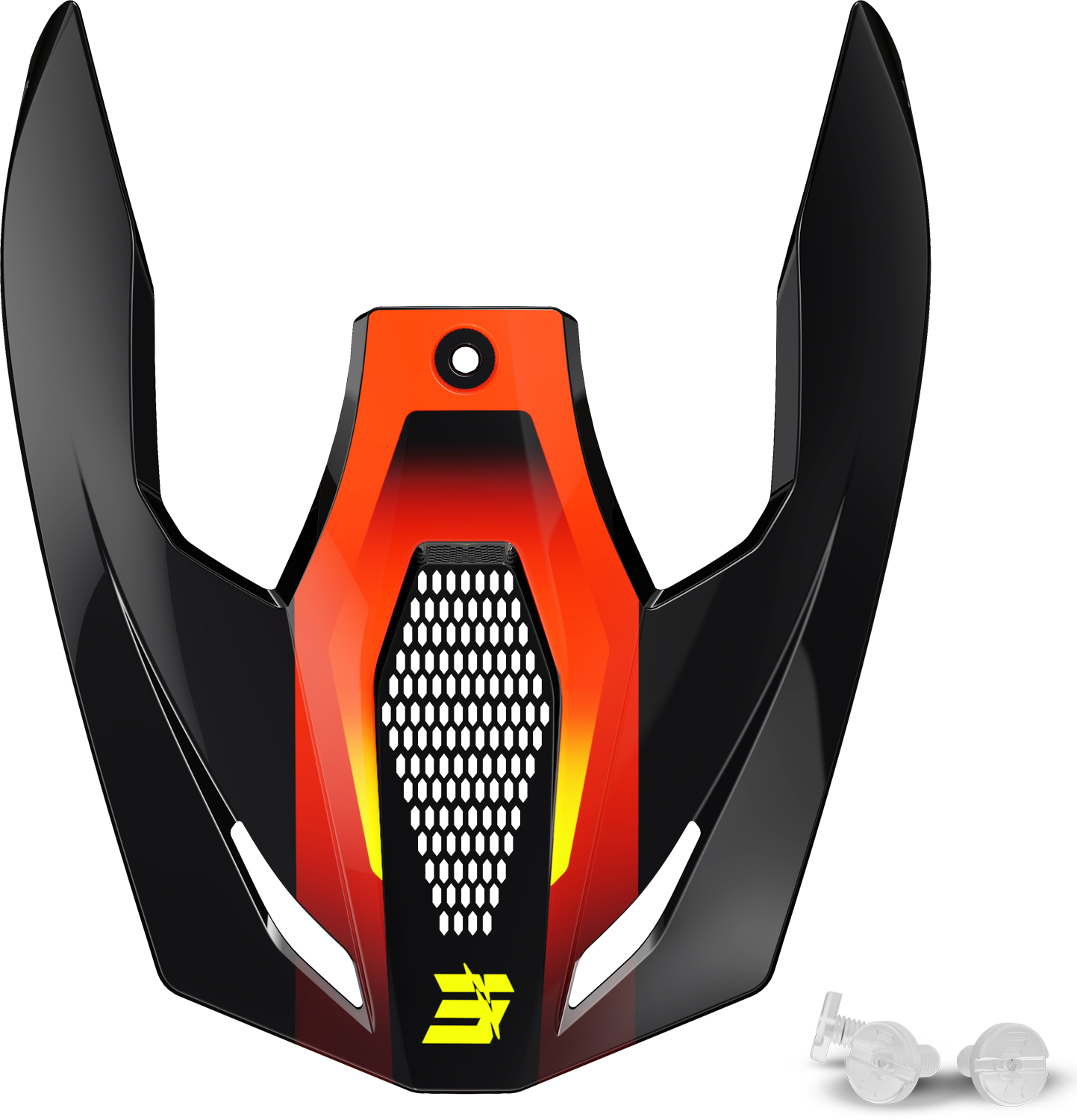 Pala Capacete Criança FURIOUS ROCKET Amarela Neon Brilho SHOT 