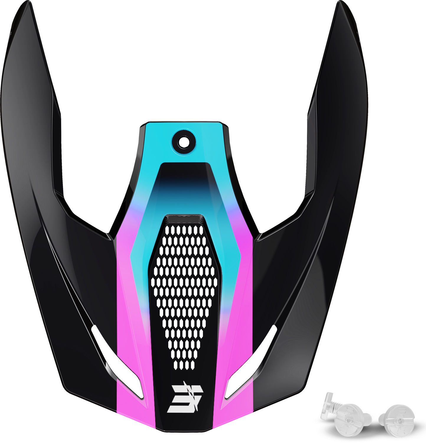 Pala Capacete Criança FURIOUS ROCKET Rosa Brilho SHOT 