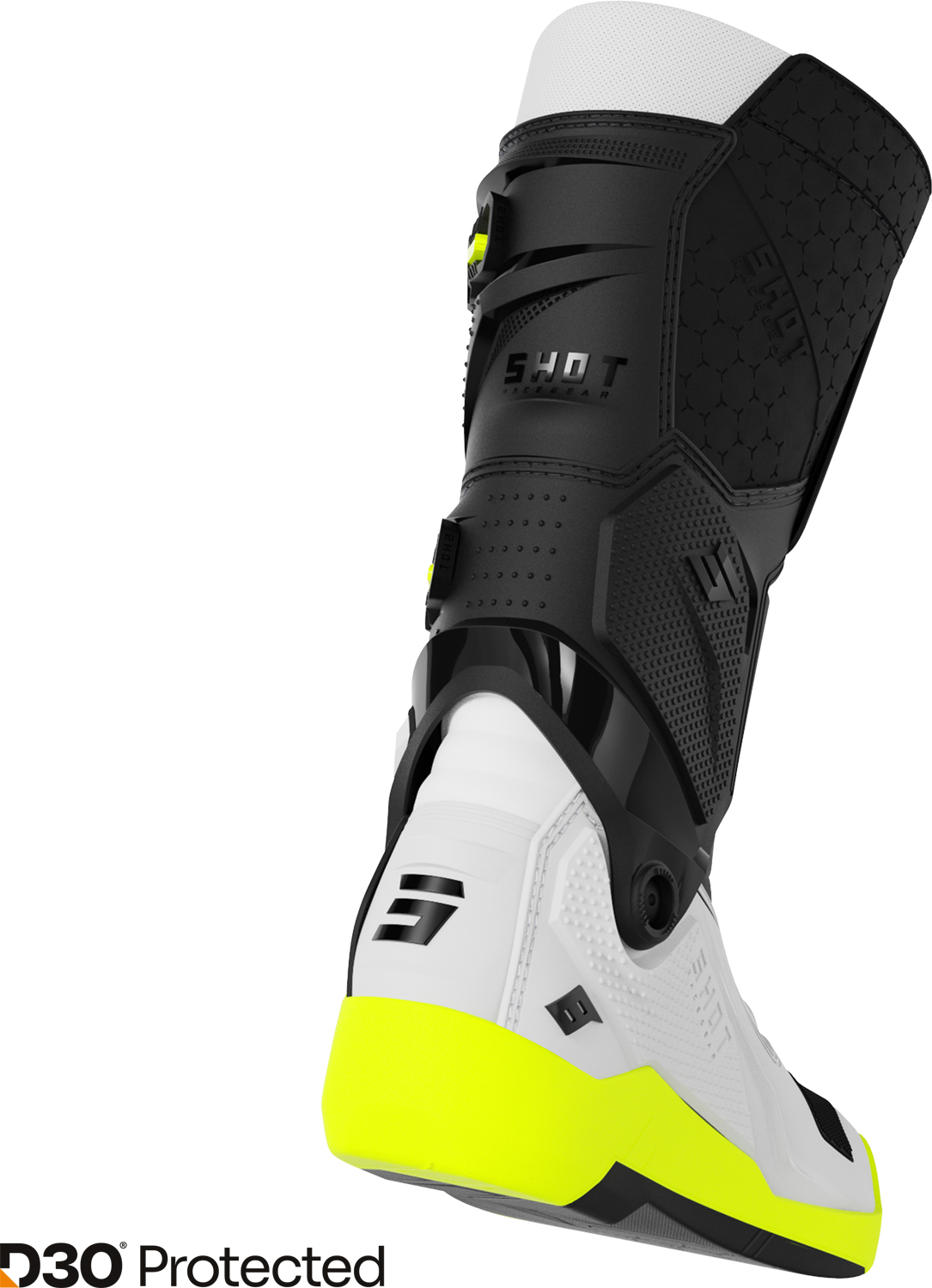 BOOTS RACE 8 BLACK_WHITE_NEON_YELLOW SHOT 