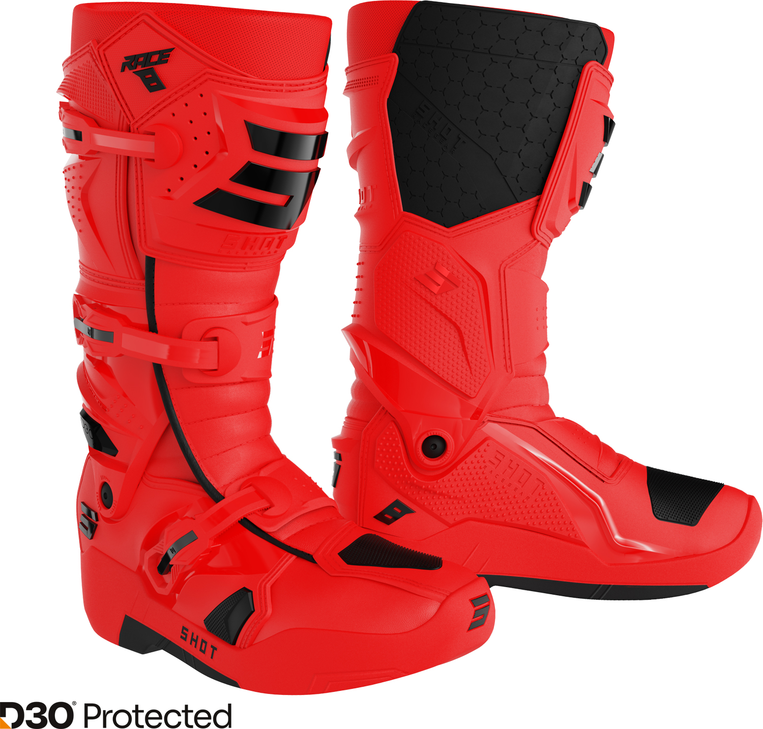 BOOTS RACE 8 RED SHOT 
