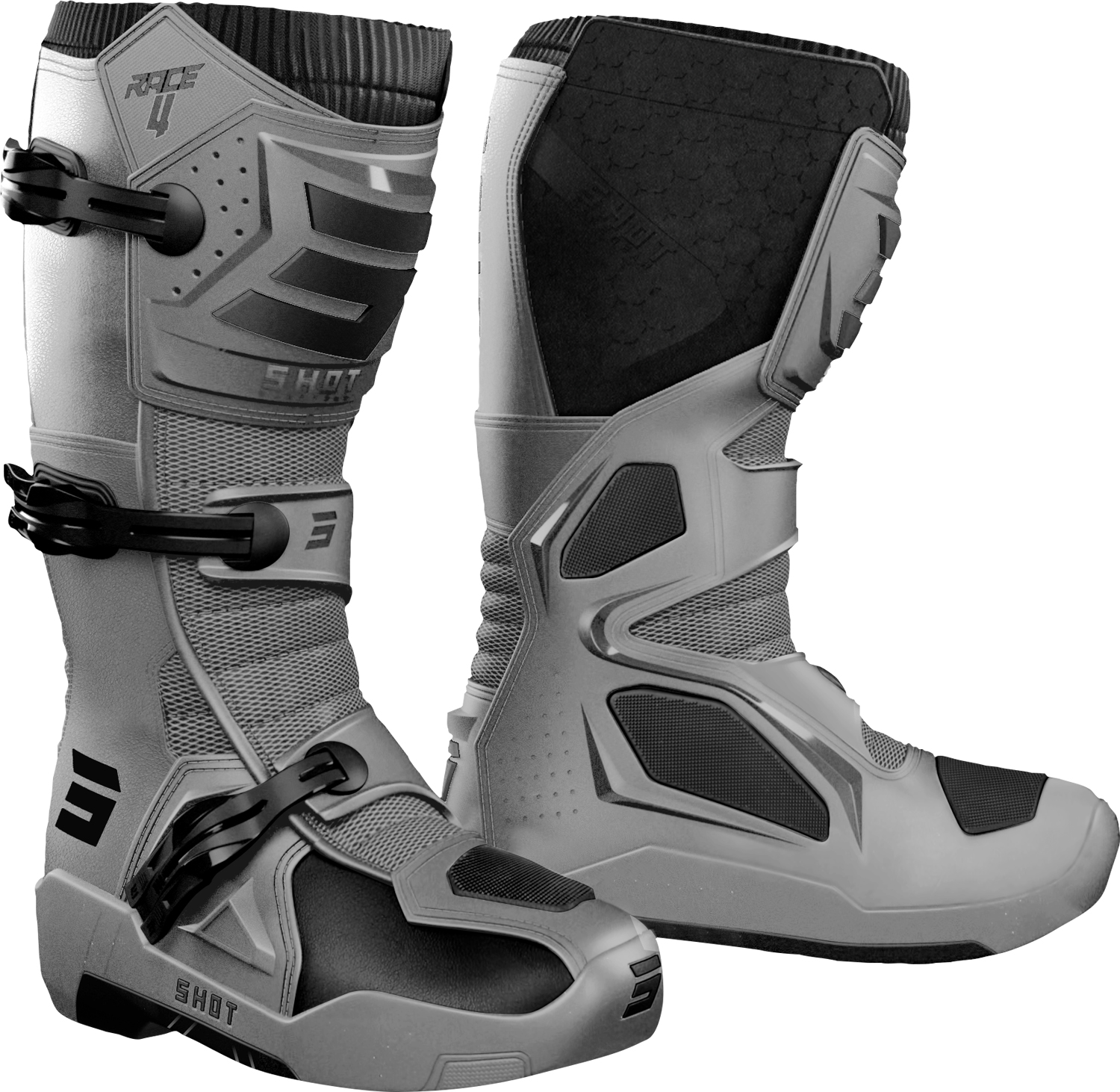Botas RACE 4 Cinza SHOT 