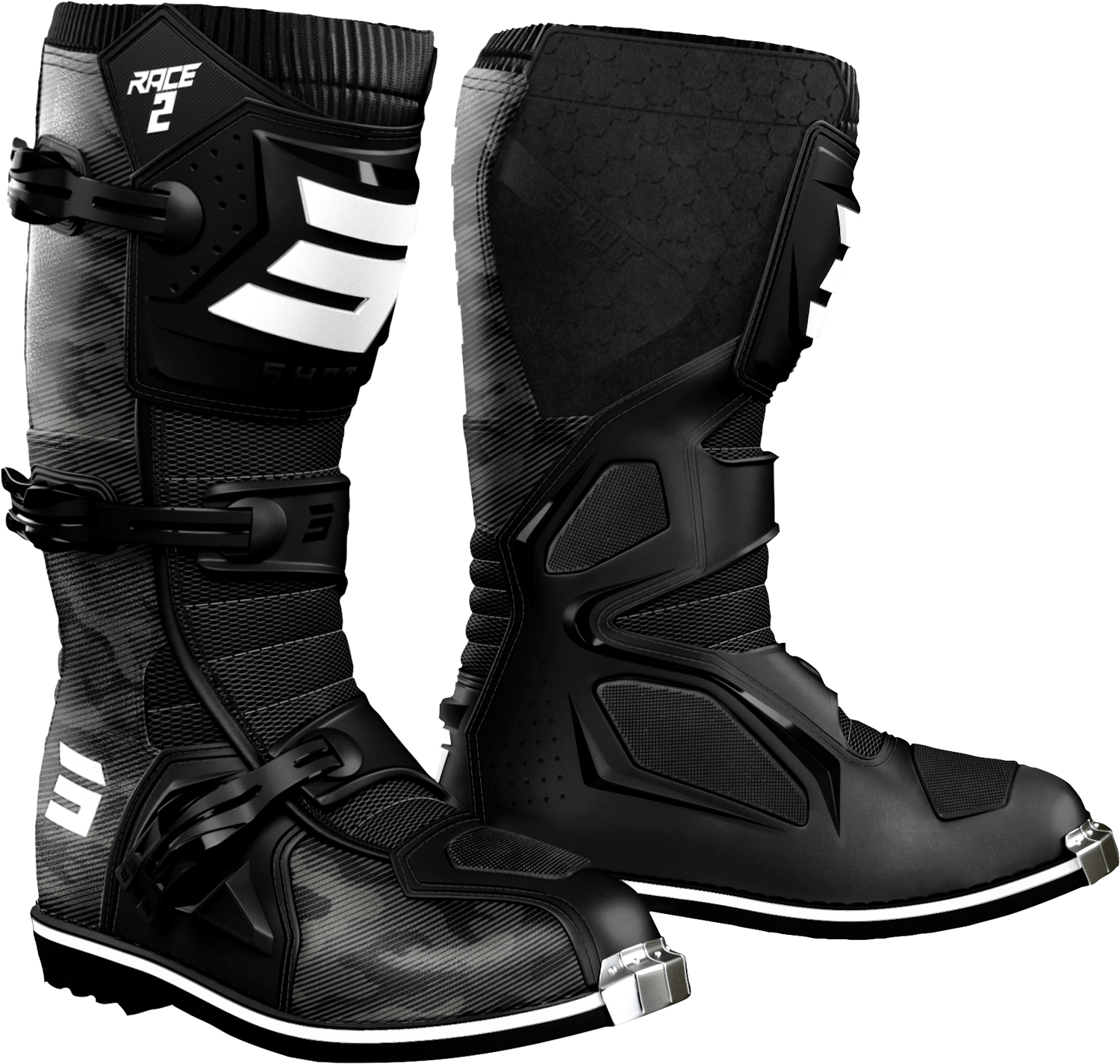 Botas RACE 2 TACTIC Pretas SHOT 