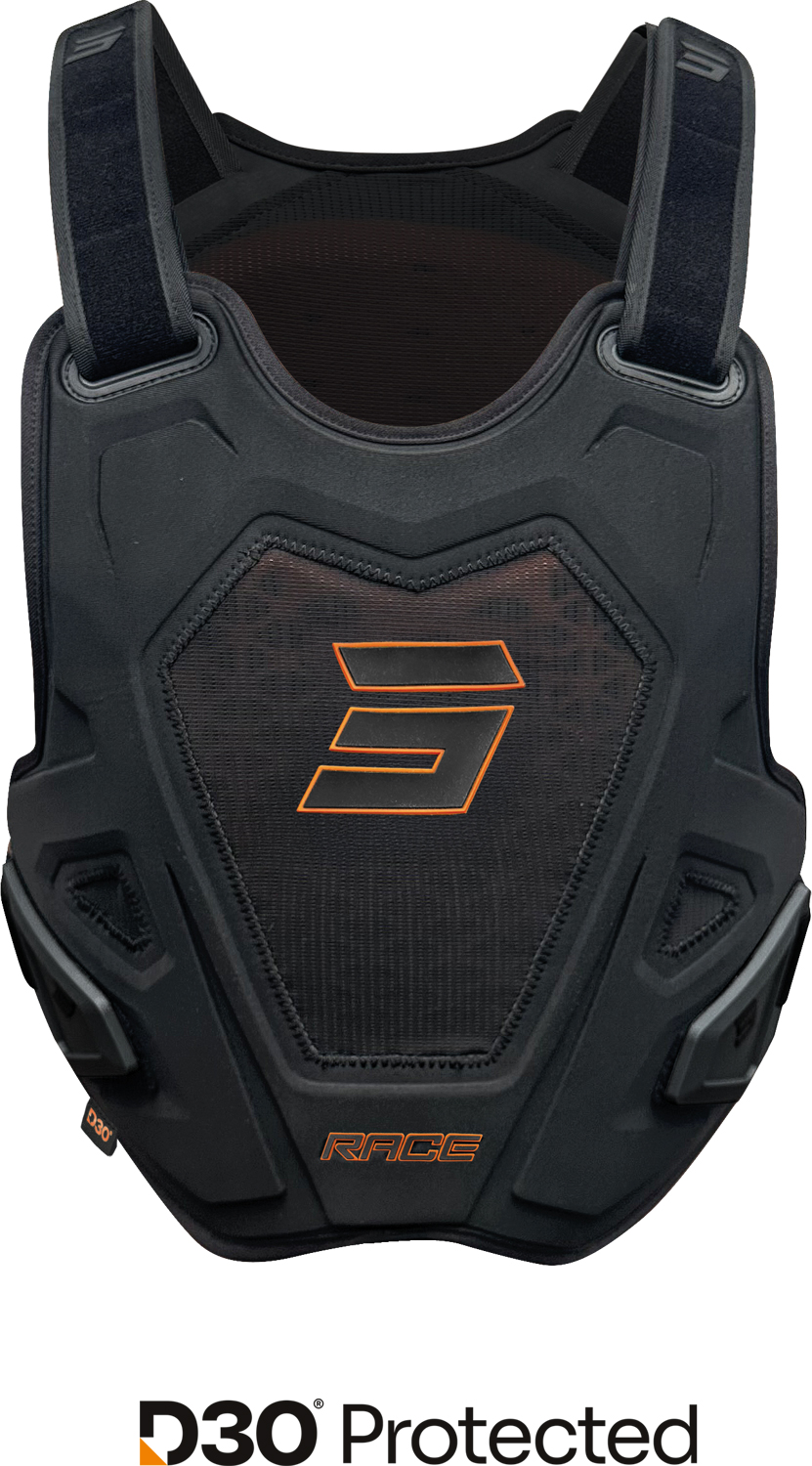 CHEST PROTECTOR RACE_EVO_D3O BLACK SHOT 