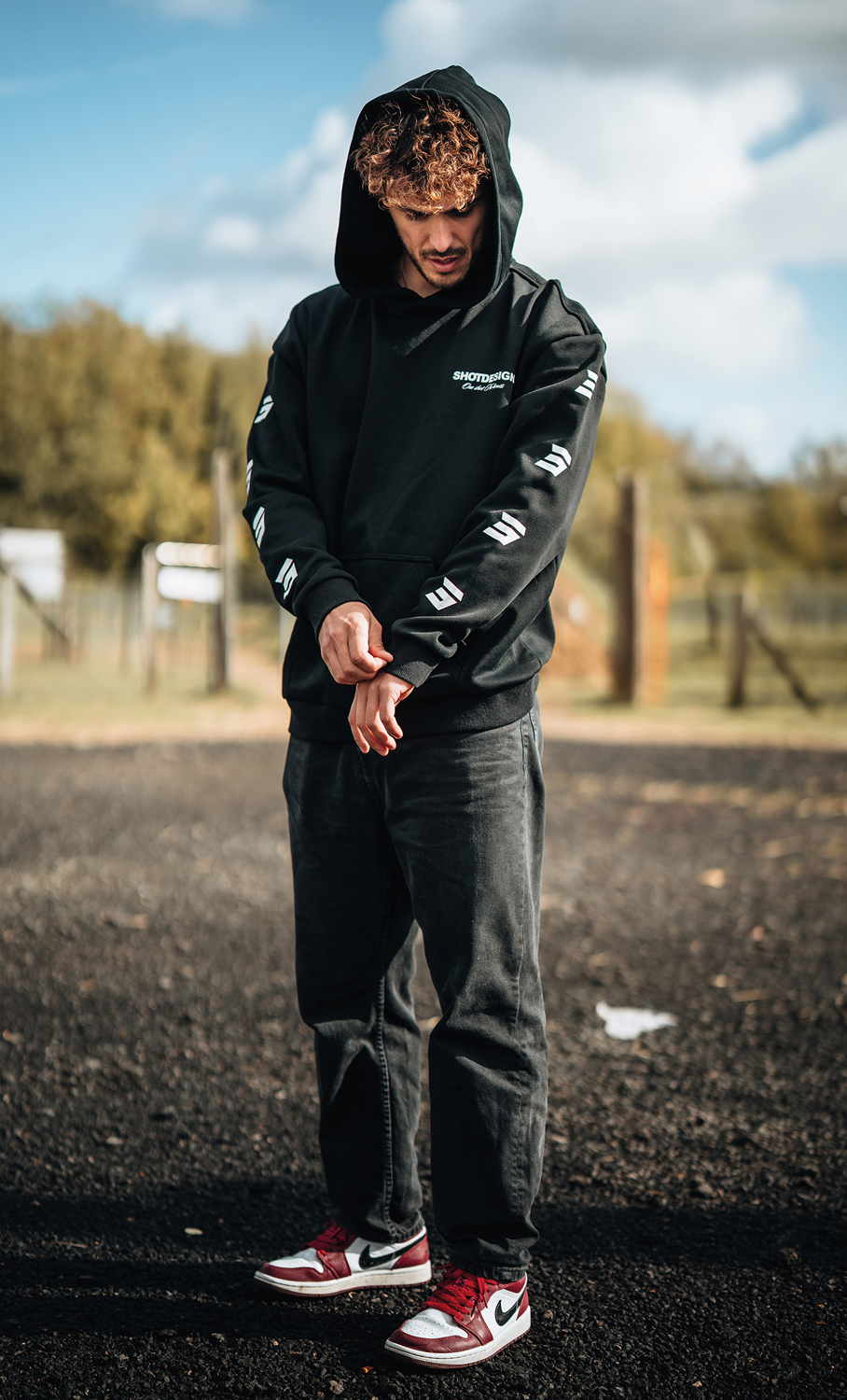 HOODIE DRIP BLACK SHOT 