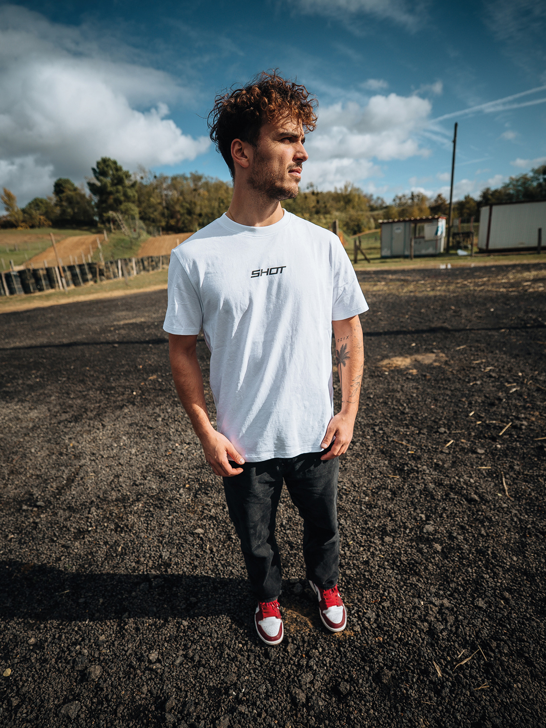 T-SHIRT WIDE WHITE SHOT 