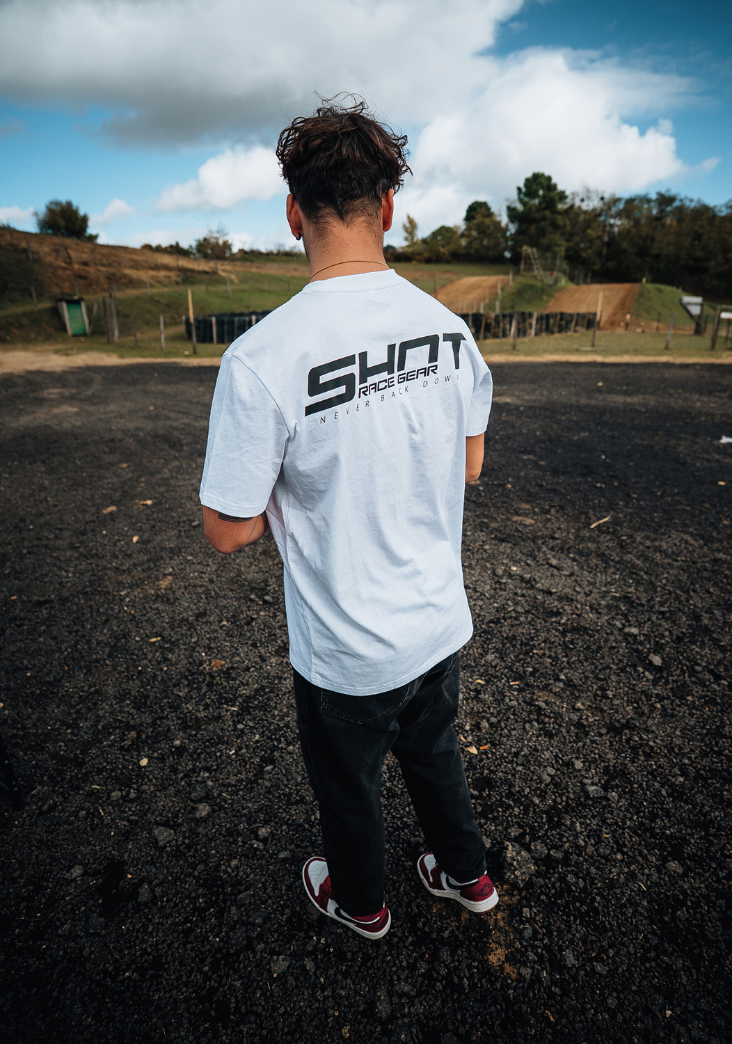 T-SHIRT WIDE WHITE SHOT 