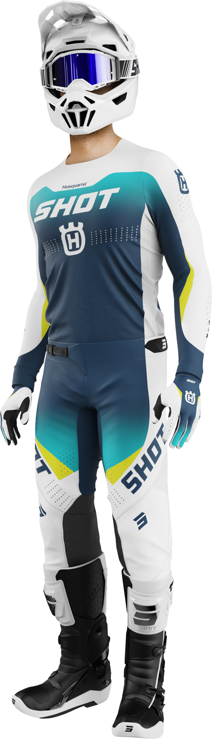 Equipamento AEROLITE HUSQVARNA Azul SHOT 