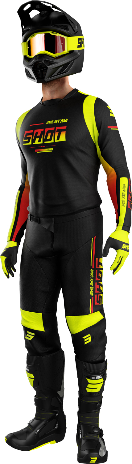 Equipamento DEVO BLOCK Neon Yellow SHOT 