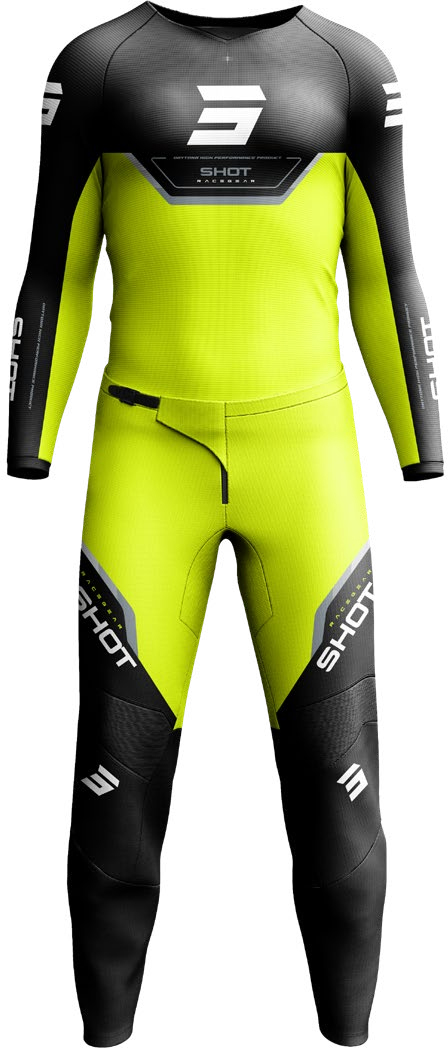 Equipamento Criança DRAW DAYTONA Amarelo Neon SHOT 