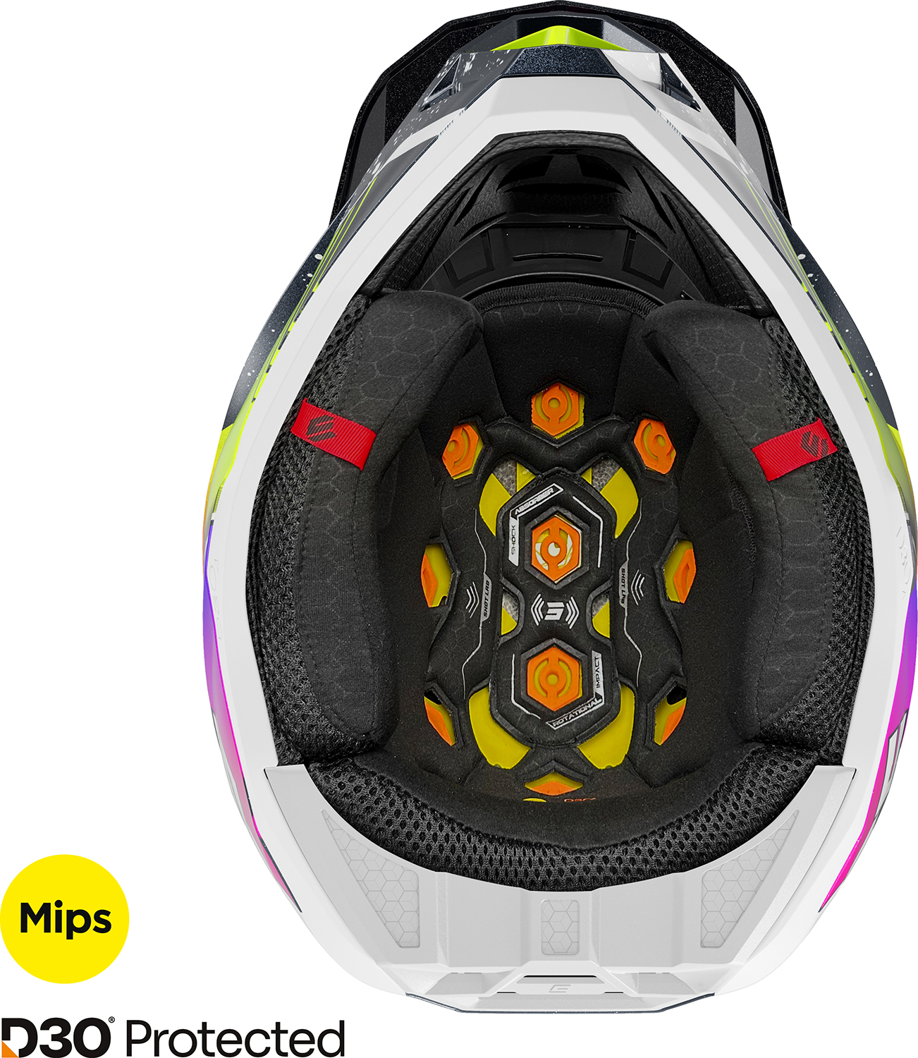 Capacete LITE RACING Azul / Amarelo Neon Pérola SHOT 