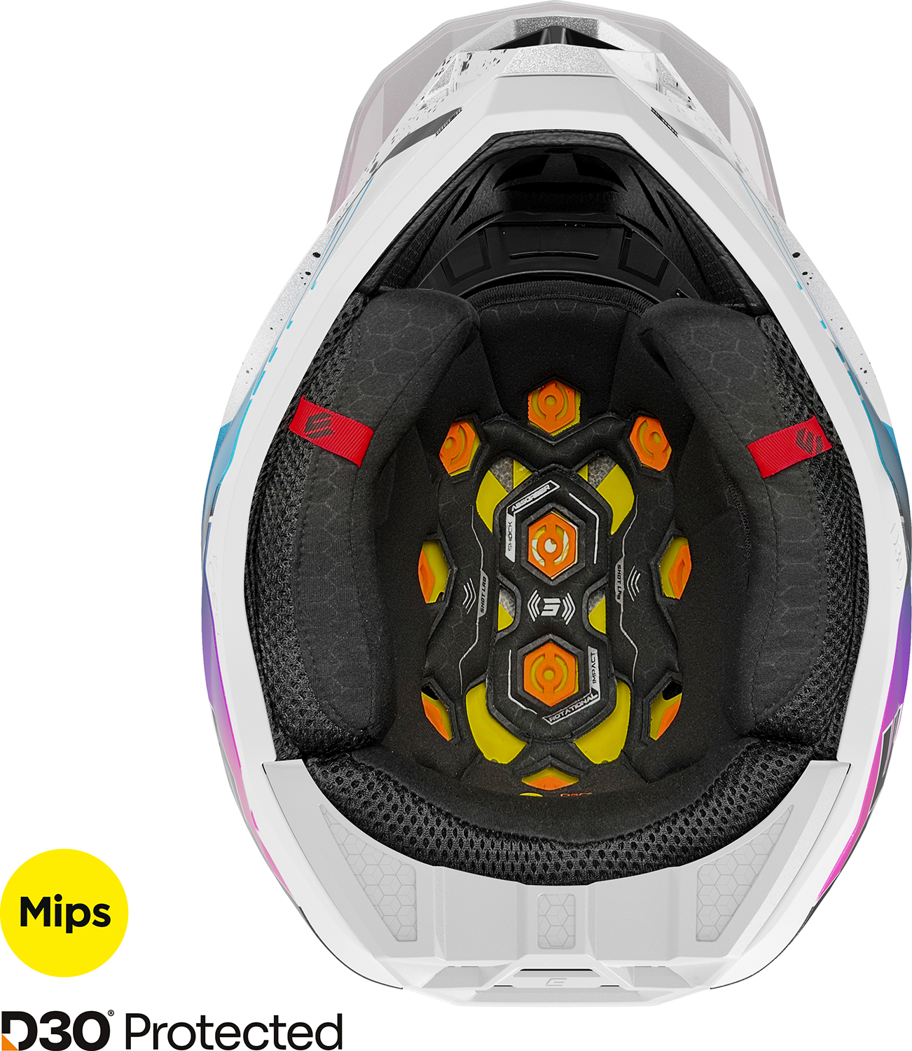 Capacete LITE RACING Branco / Rosa Pérola SHOT 