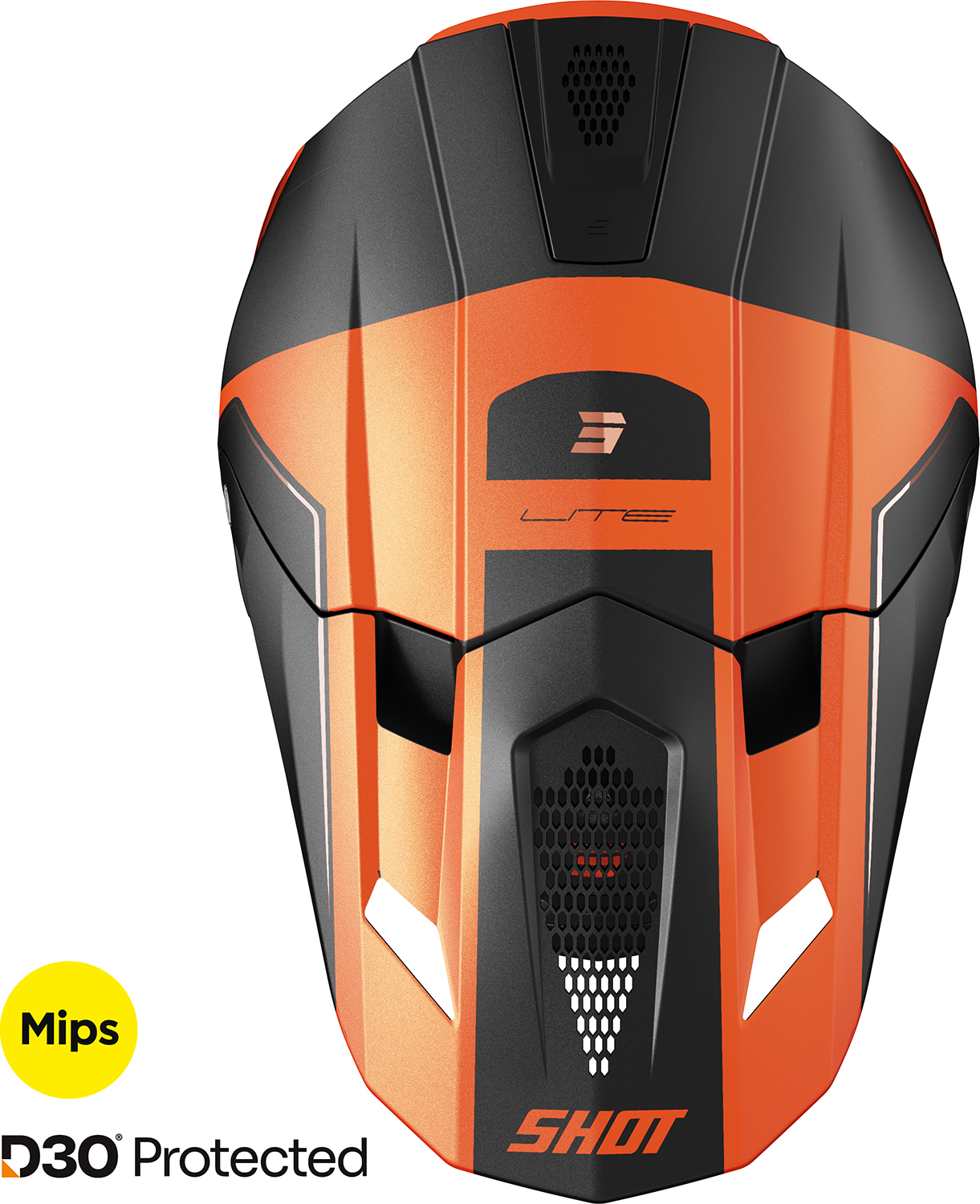 Capacete LITE S10 Laranja Mate SHOT 