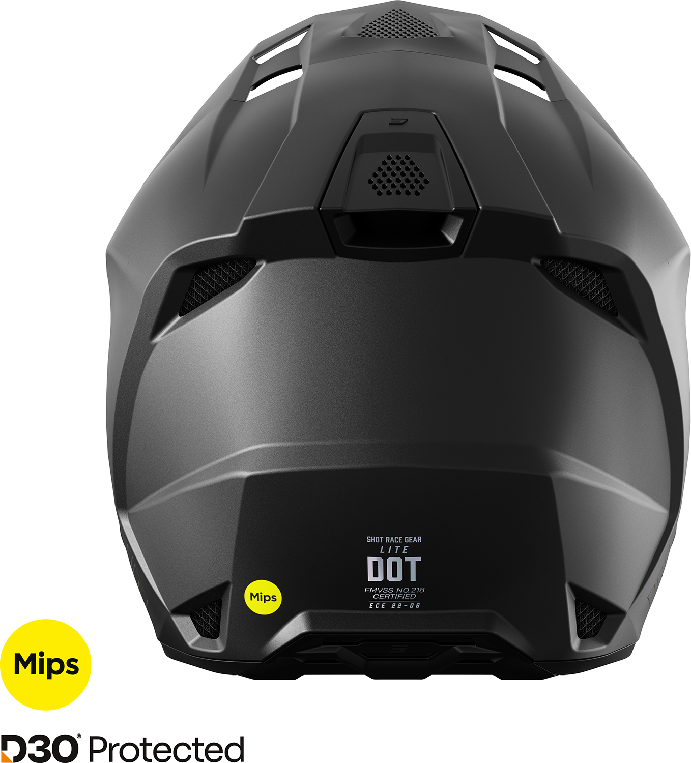 Capacete LITE SOLID Preto Mate SHOT 