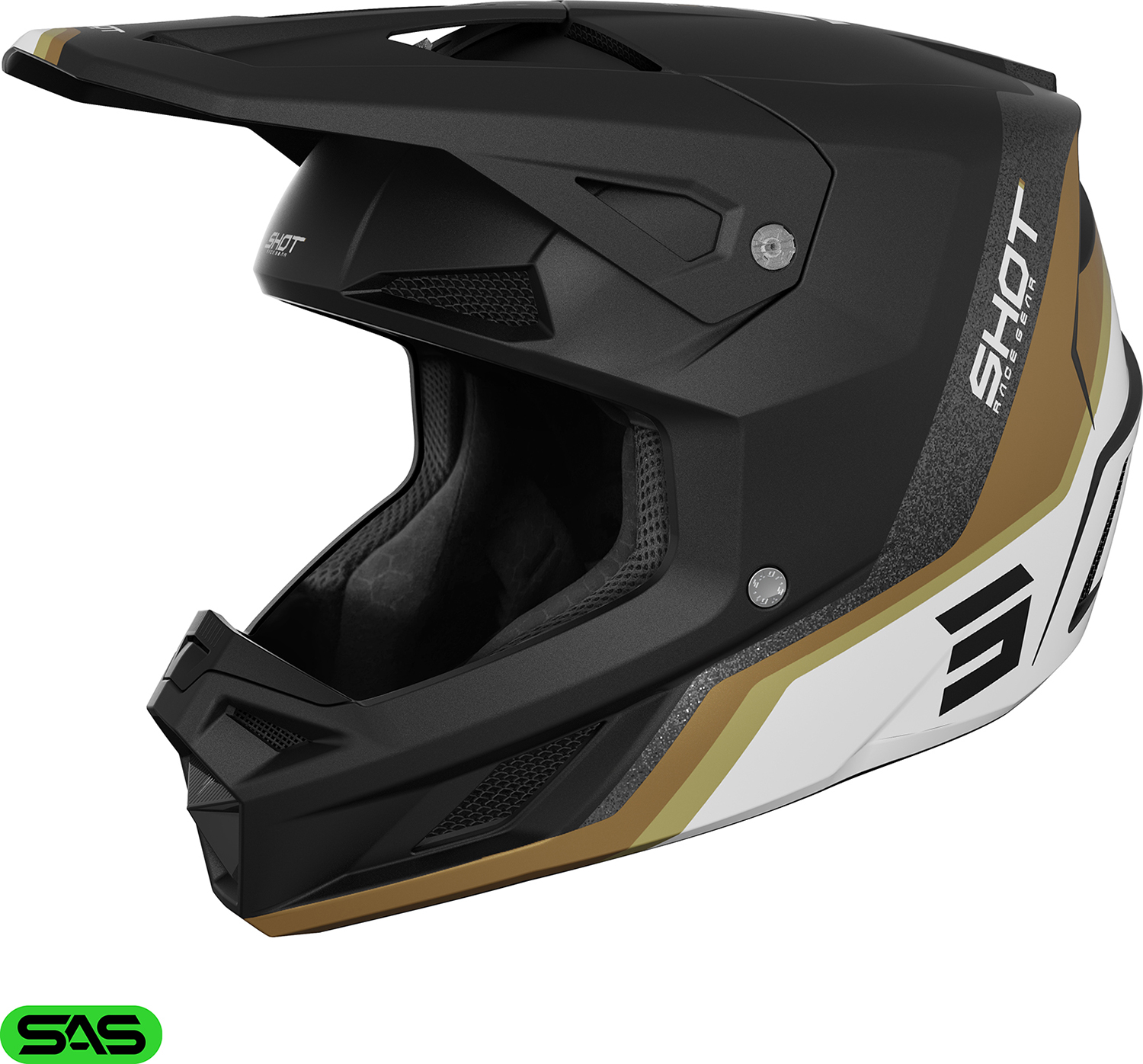 Capacete SPEED ATOMIC Dourado Mate SHOT 