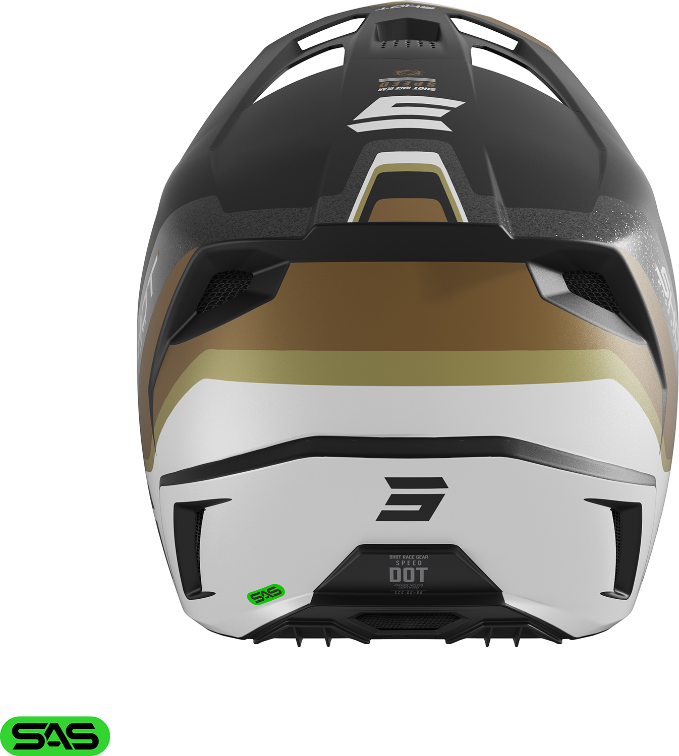 Capacete SPEED ATOMIC Dourado Mate SHOT 