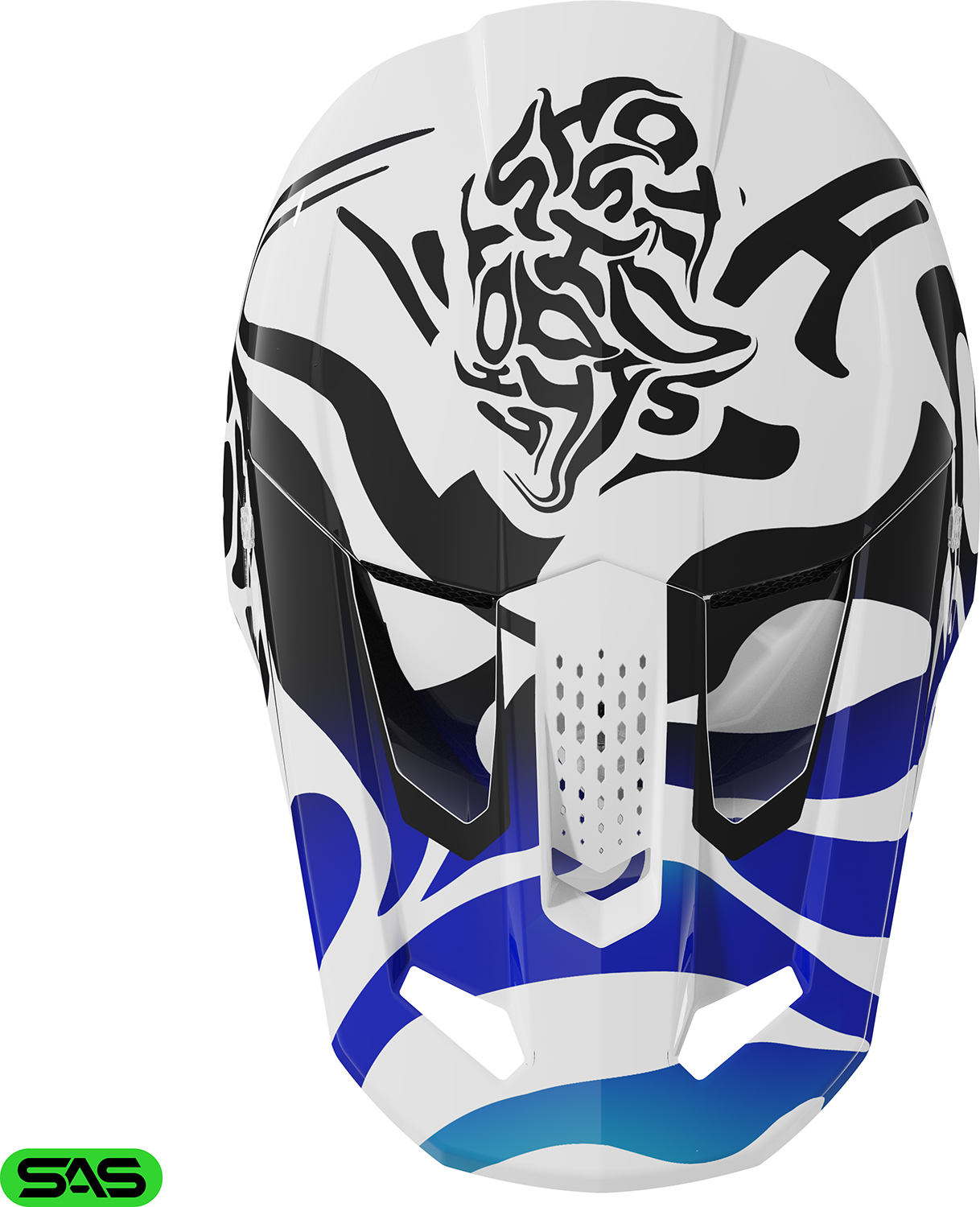 Capacete SPEED GHOST Azul Brilho SHOT 