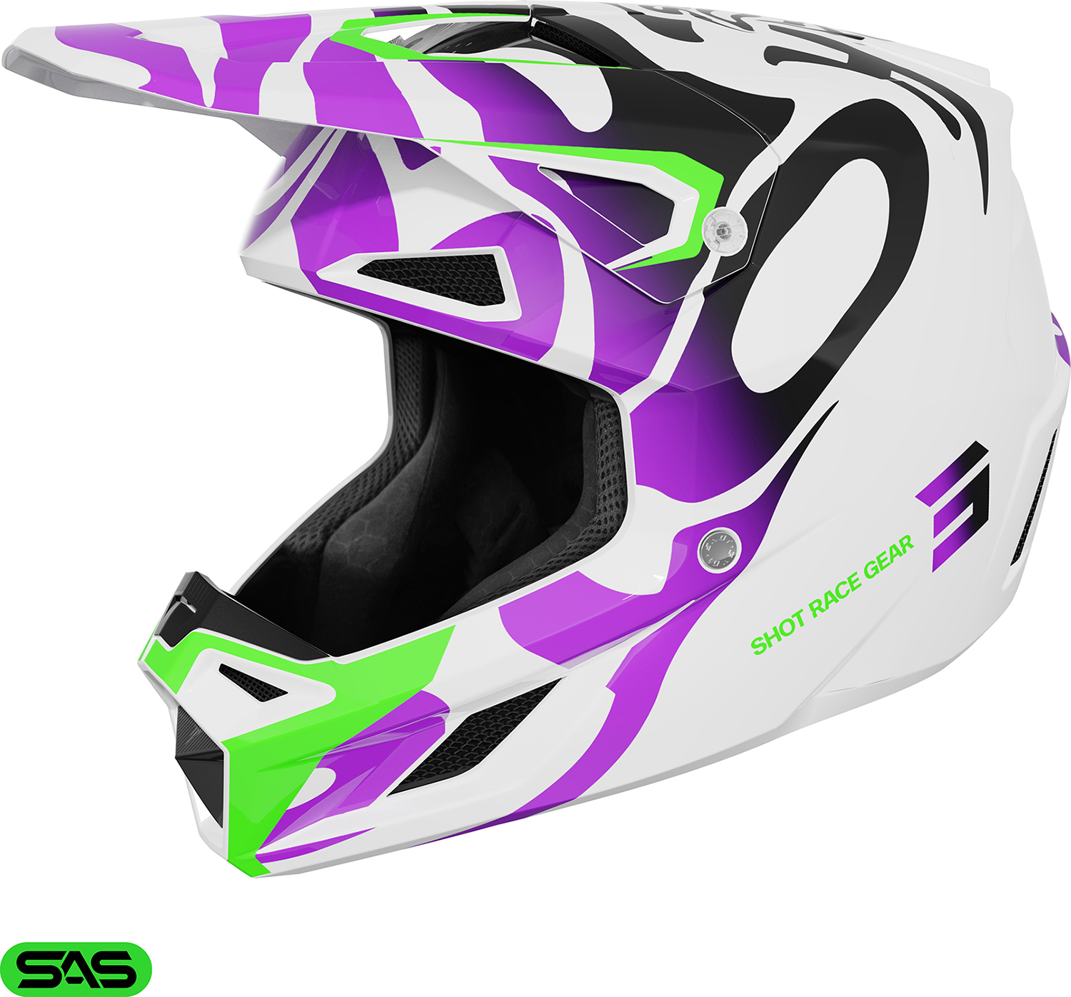 Helmet SPEED GHOST Purple Glossy SHOT 