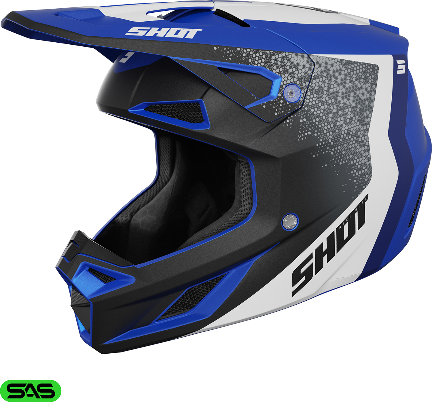 Capacete SPEED HYBRID Azul Mate SHOT 