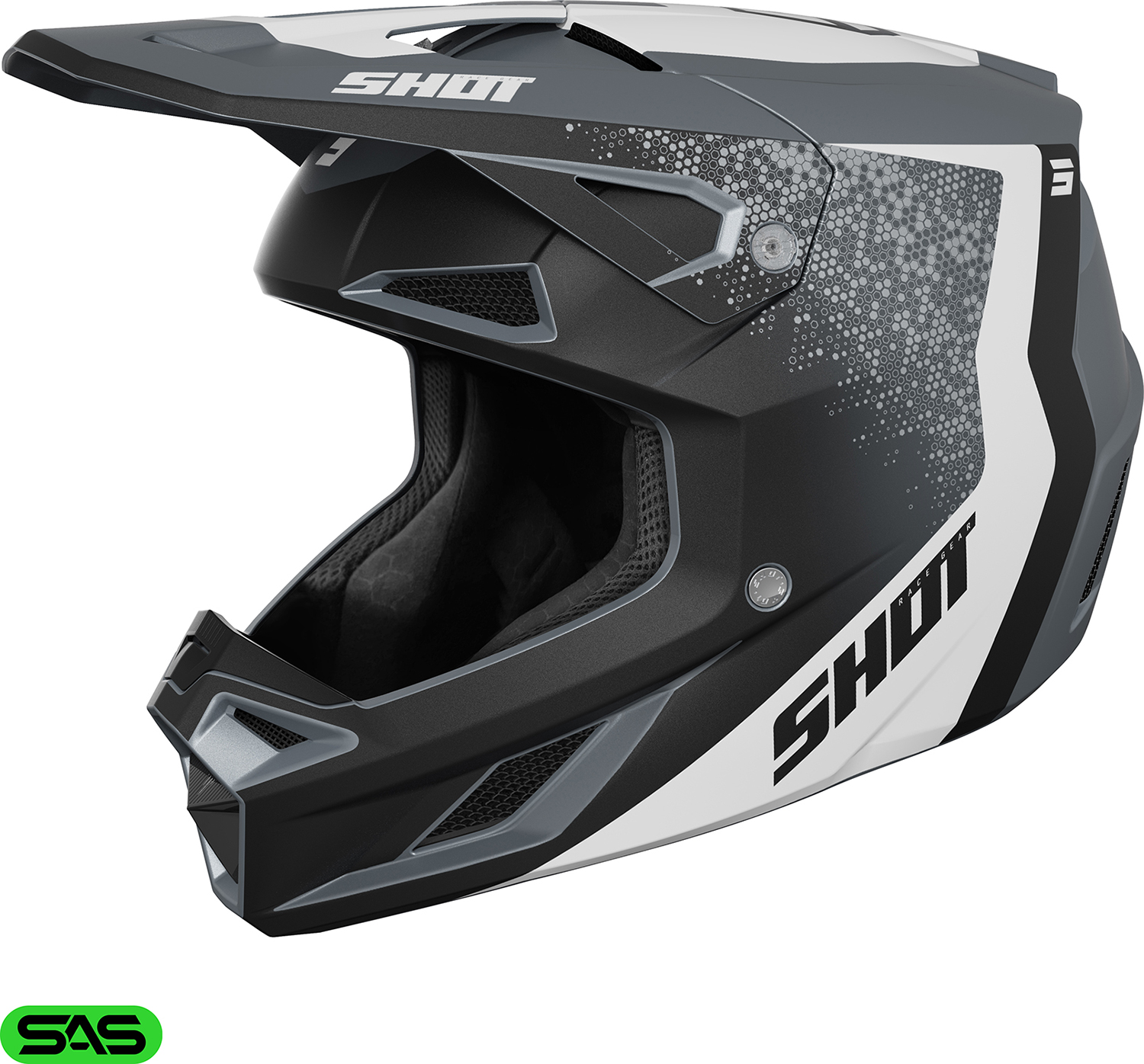 Helmet SPEED HYBRID Grey Matt SHOT 