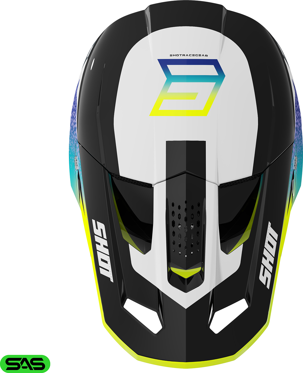 Helmet SPEED HYBRID Neon Yellow Glossy SHOT 