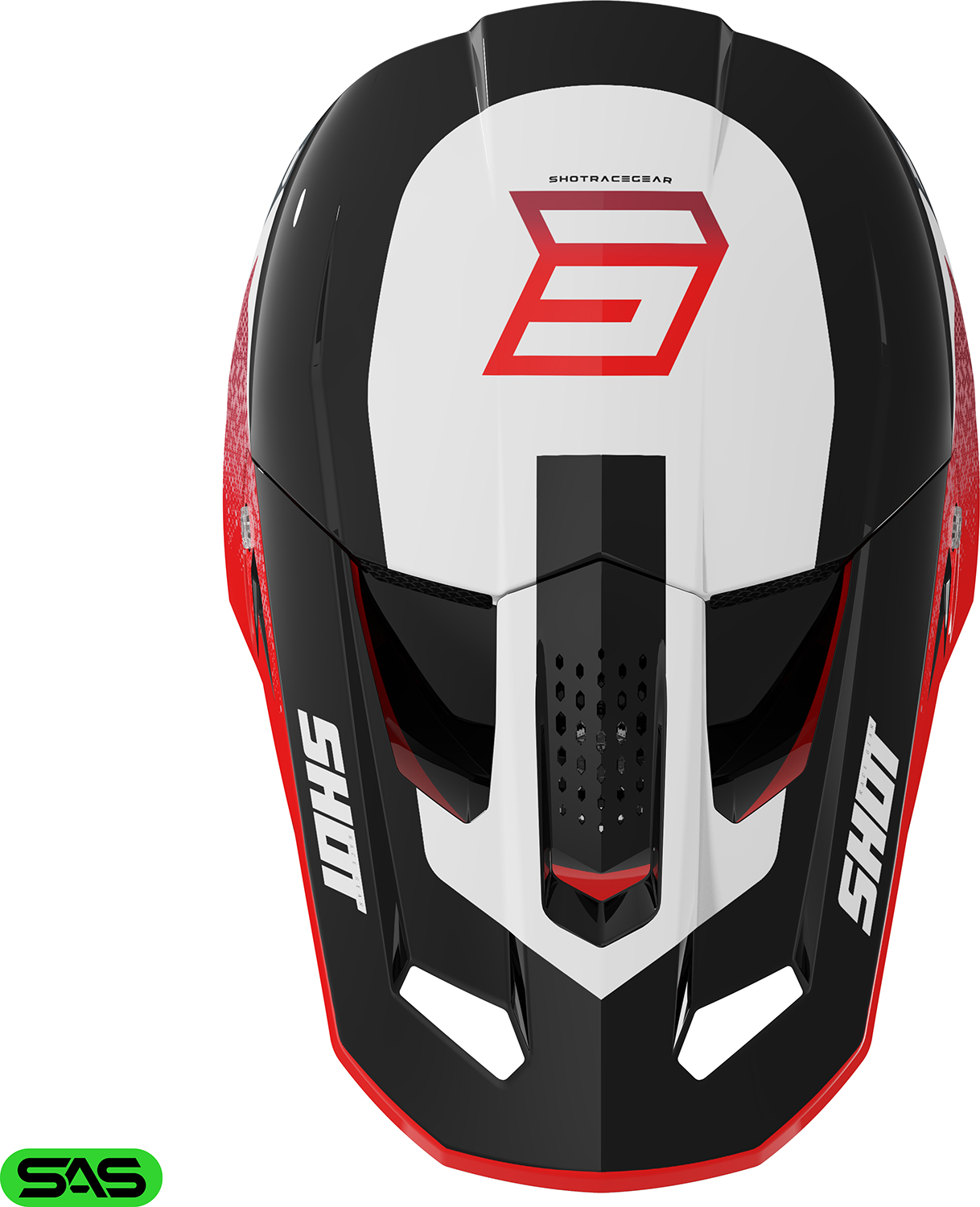 Capacete SPEED HYBRID Vermelho Brilho SHOT 