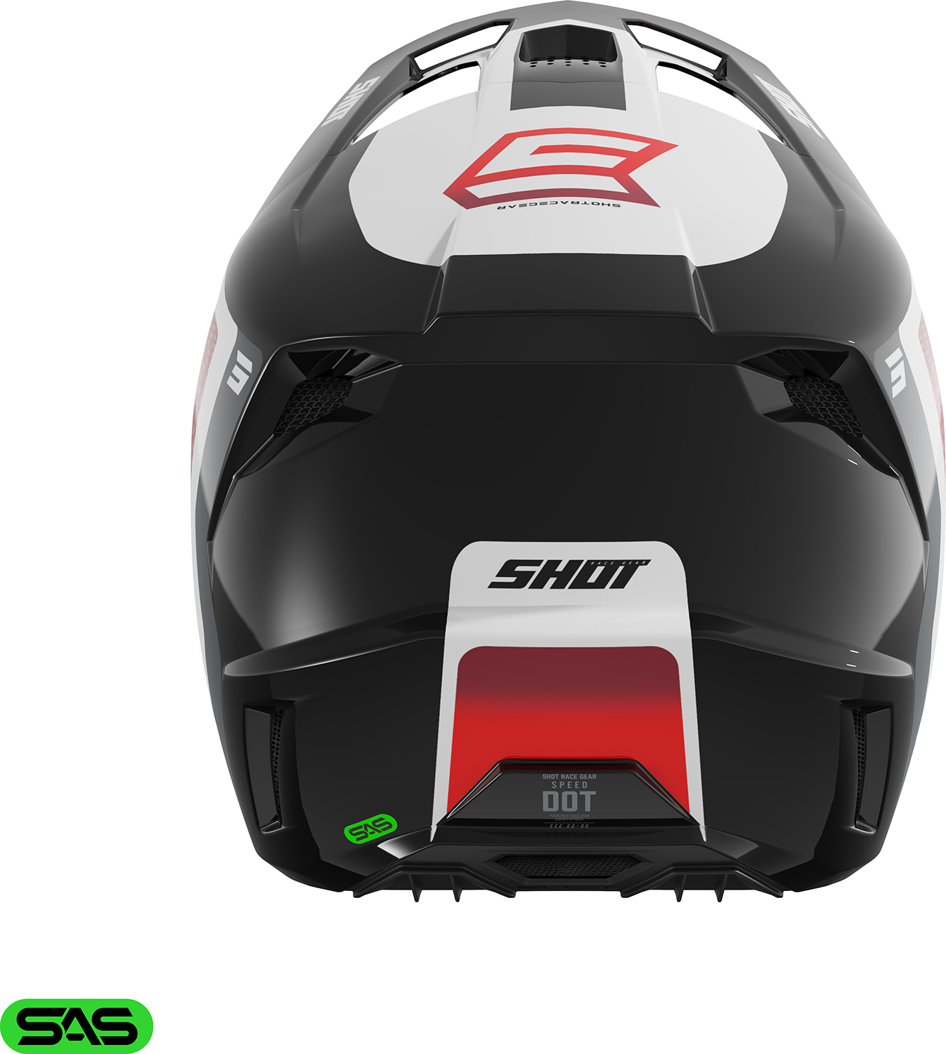 Capacete SPEED HYBRID Vermelho Brilho SHOT 