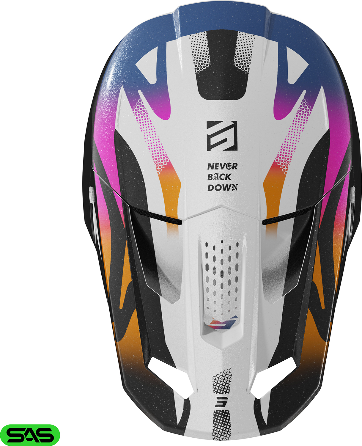 Helmet SPEED WAVE Black / White Pearly SHOT 