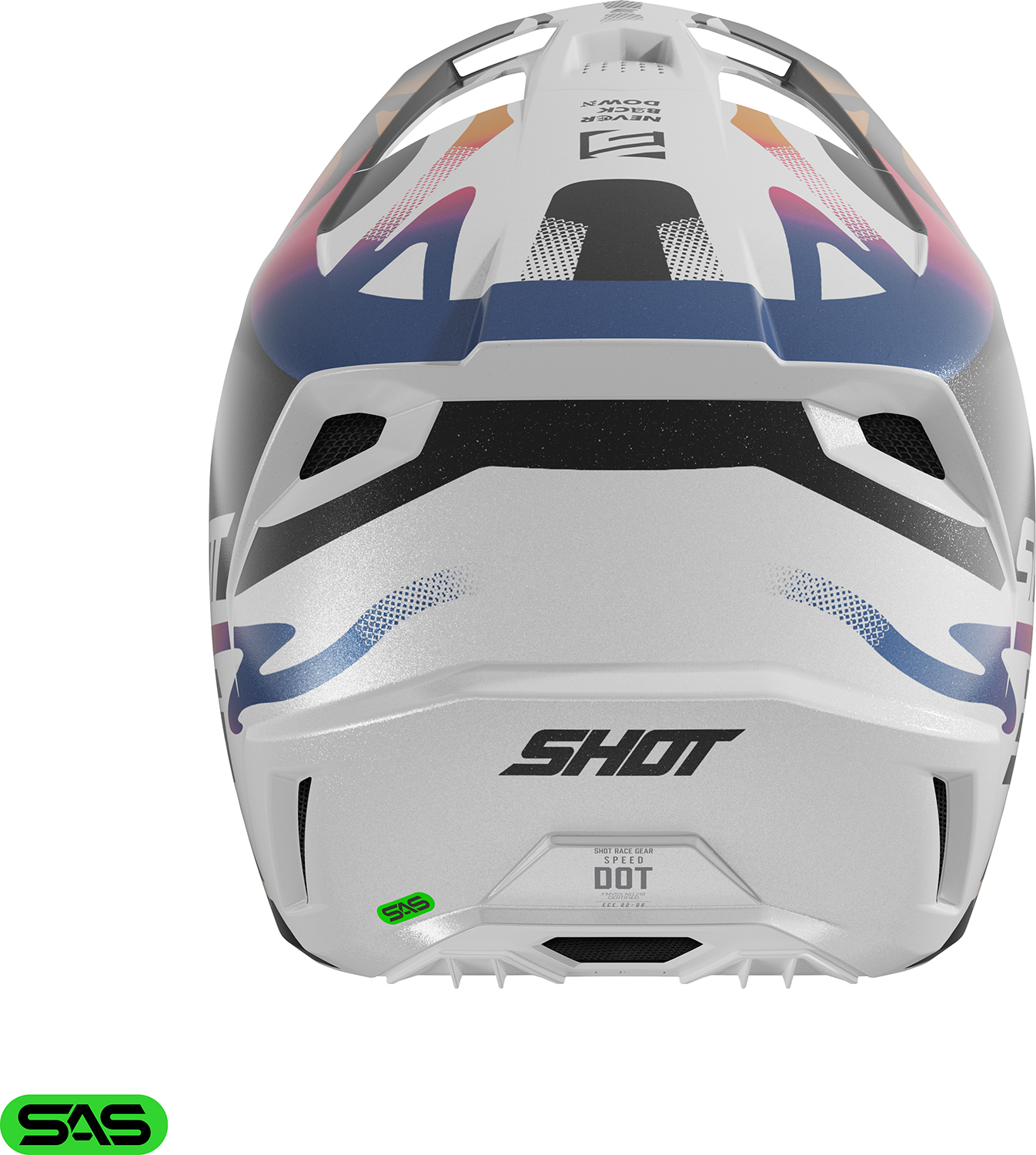 Helmet SPEED WAVE Black / White Pearly SHOT 