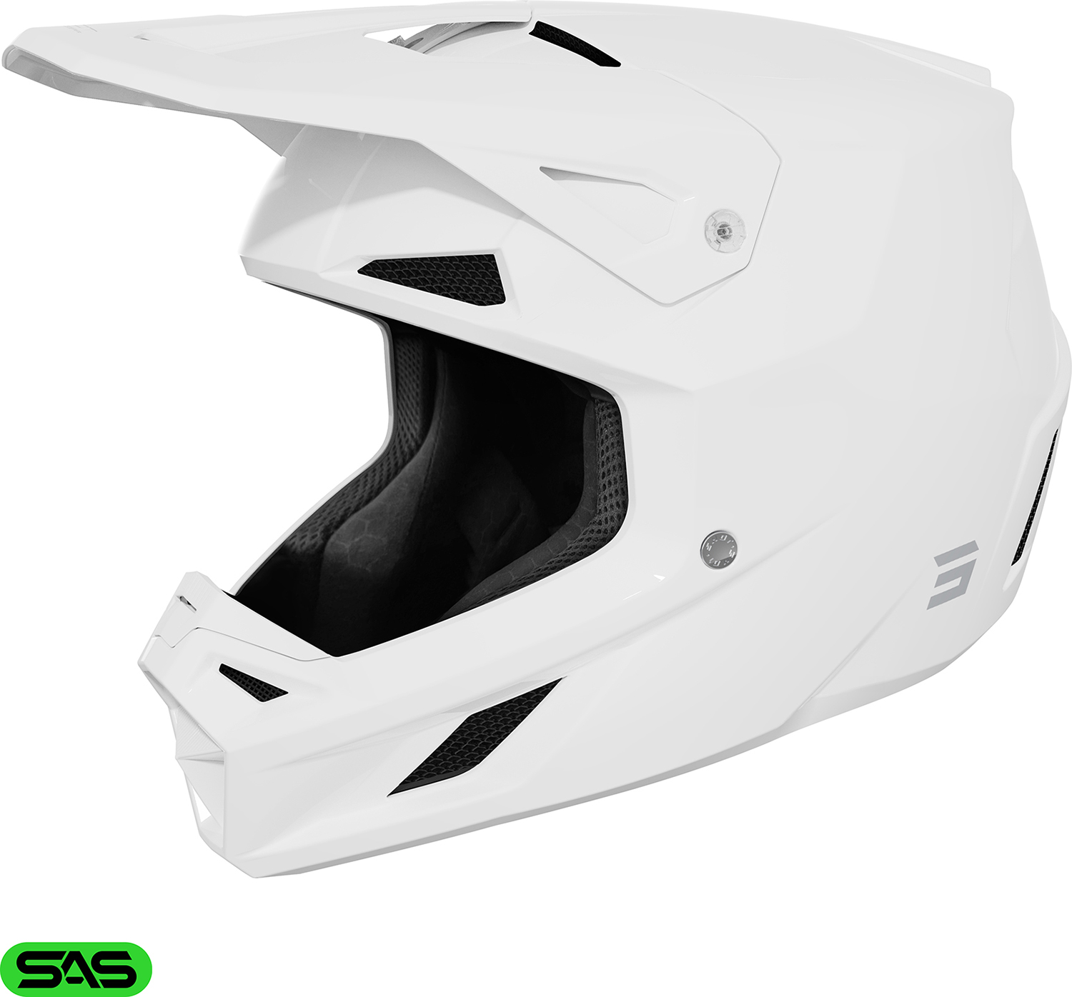 Helmet SPEED SOLID White Glossy SHOT 