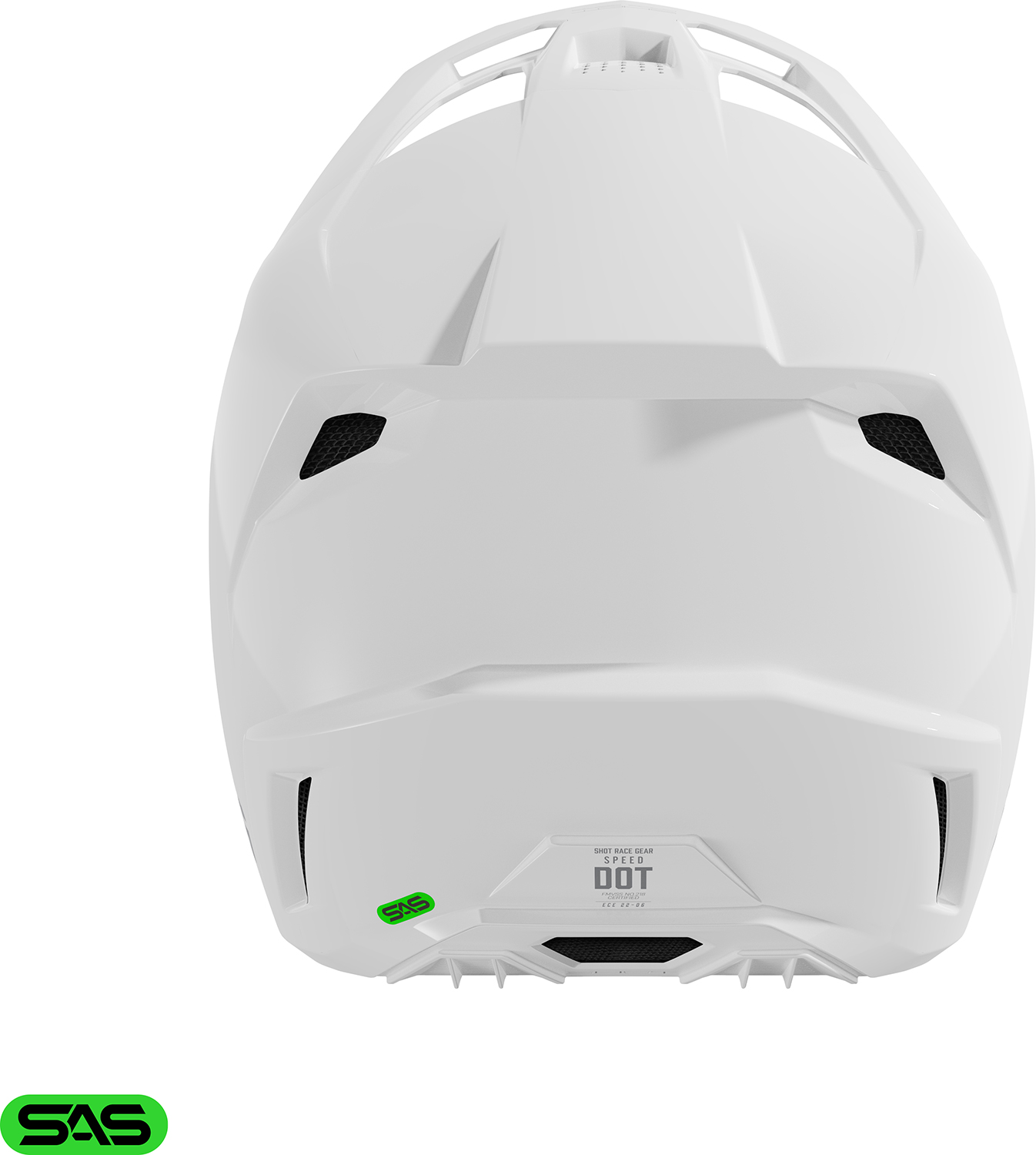 Helmet SPEED SOLID White Glossy SHOT 