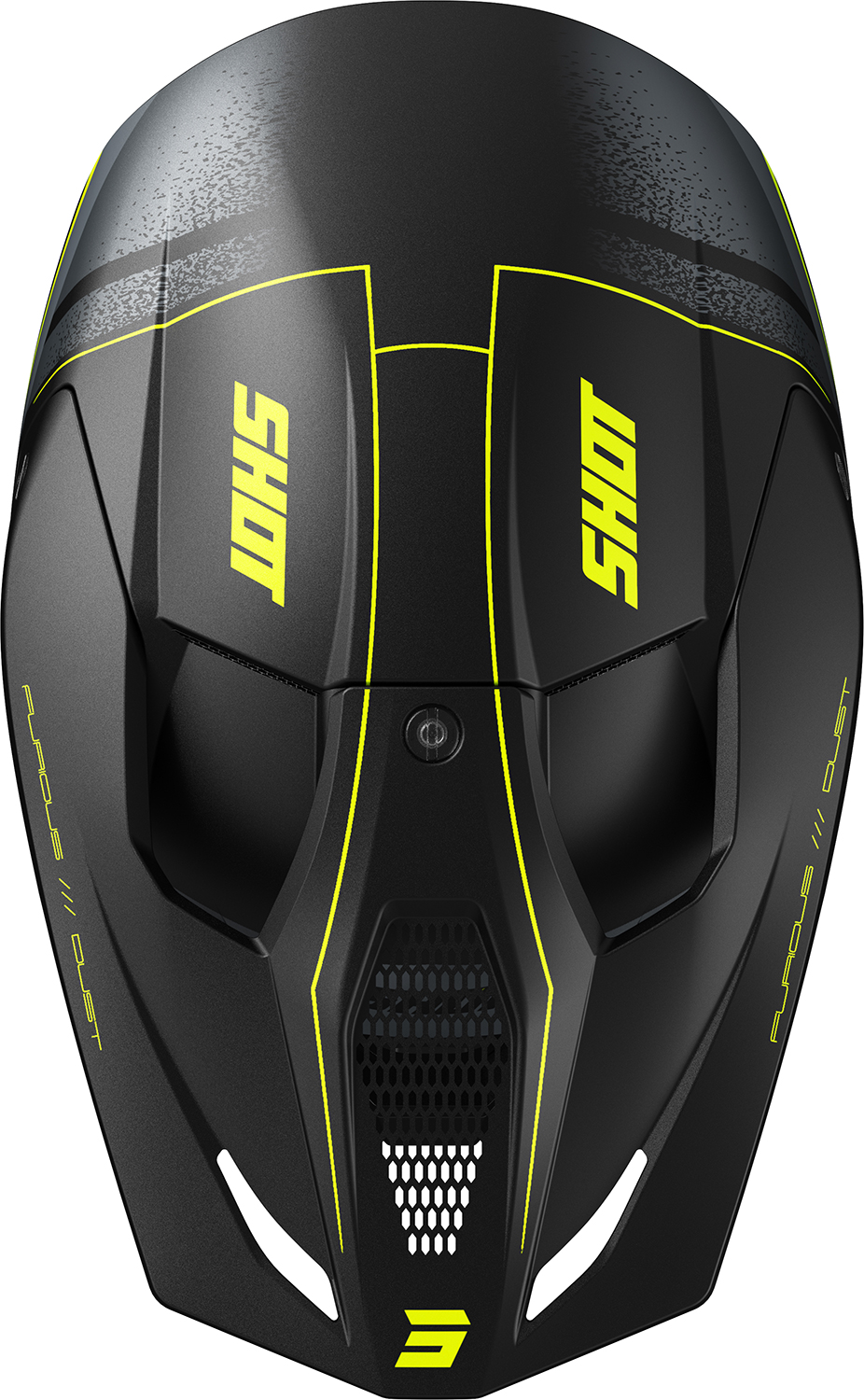 Helmet FURIOUS DUST Neon Yellow Matt SHOT 
