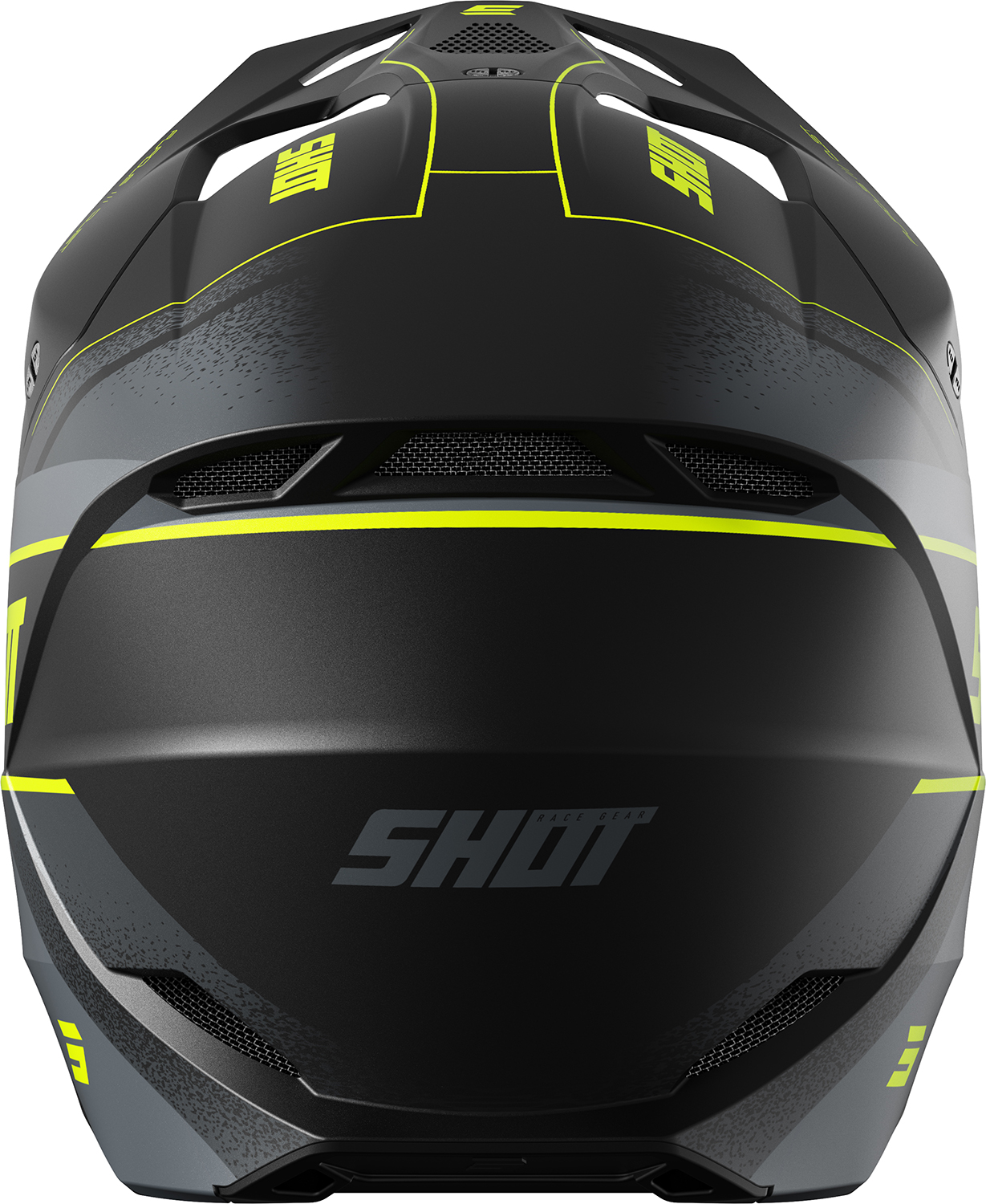Helmet FURIOUS DUST Neon Yellow Matt SHOT 