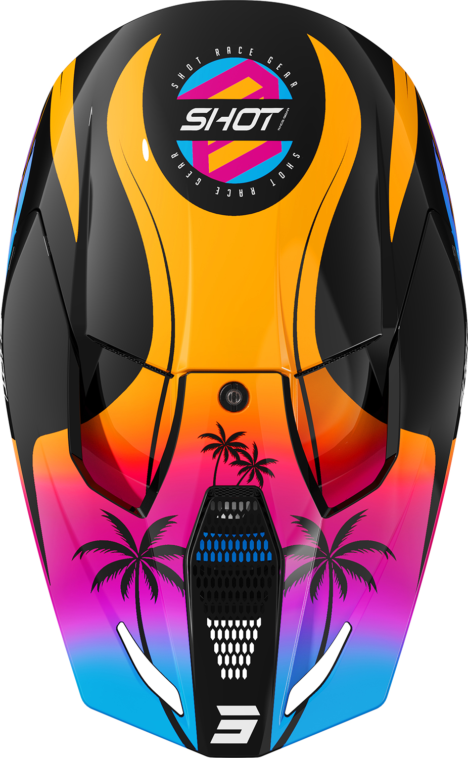 Helmet FURIOUS MIAMI Orange Glossy SHOT 