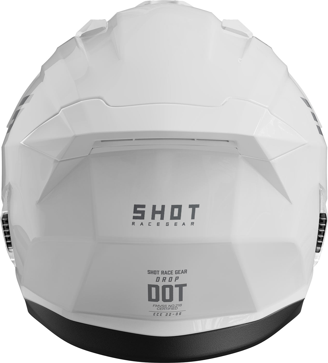 Capacete DROP SOLID Branco Brilho SHOT 