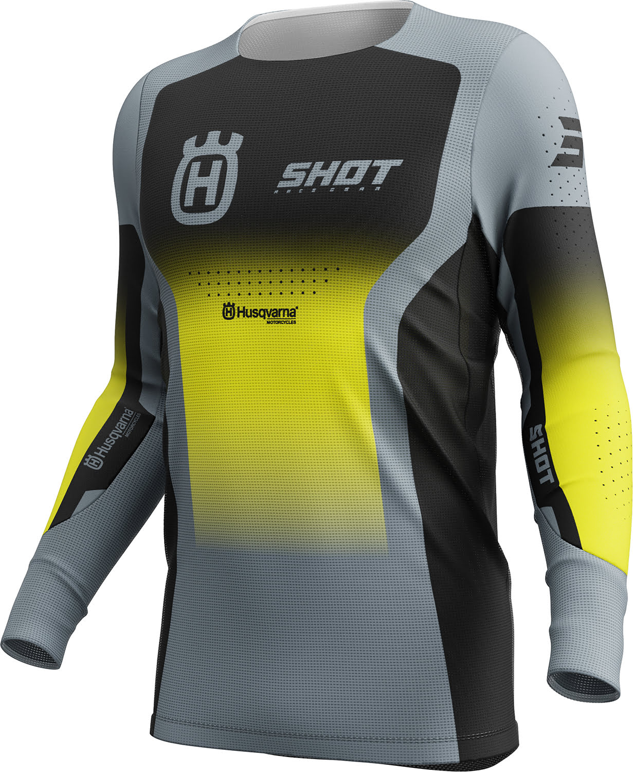 Equipamento AEROLITE HUSQVARNA 2025 Preto / Cinza SHOT 