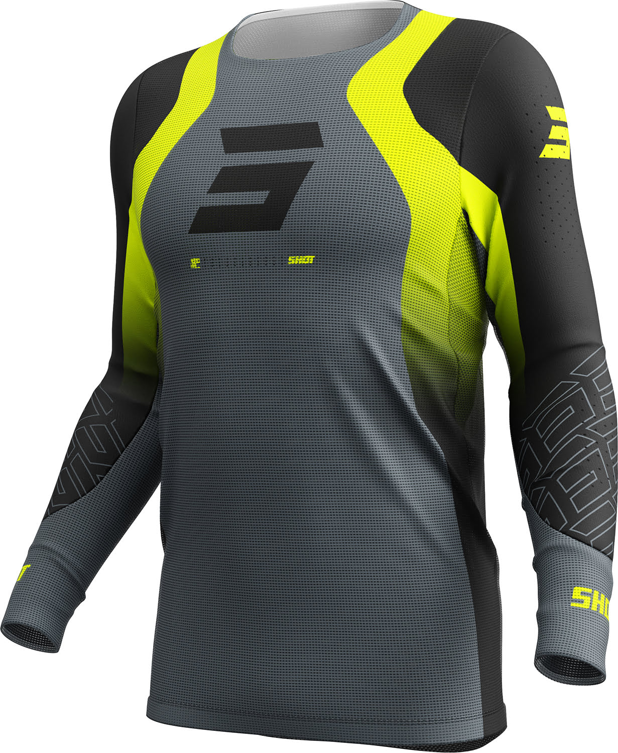 Riding Gear AEROLITE ULTRA Neon Yellow SHOT 