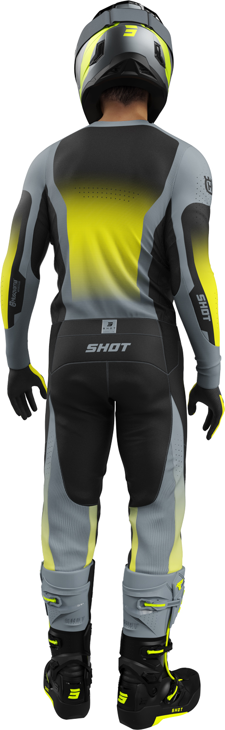 Equipamento AEROLITE HUSQVARNA 2025 Preto / Cinza SHOT 