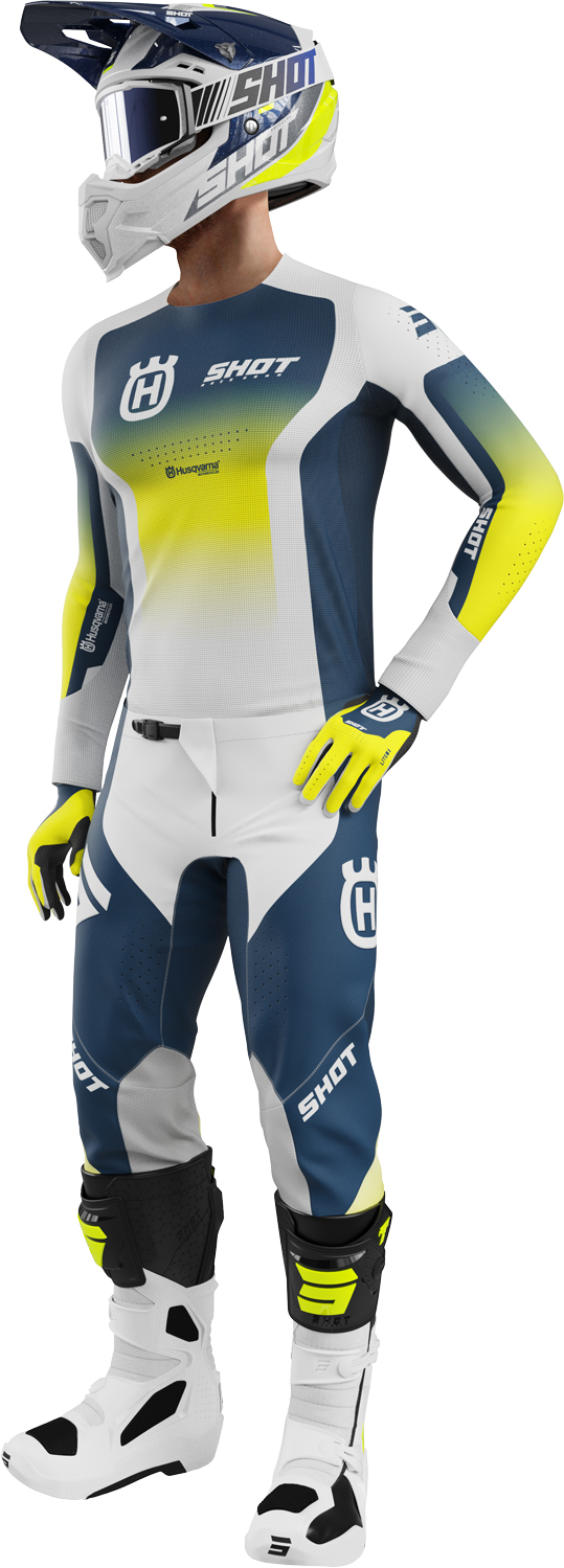 Equipamento AEROLITE HUSQVARNA 2025 Azul SHOT 