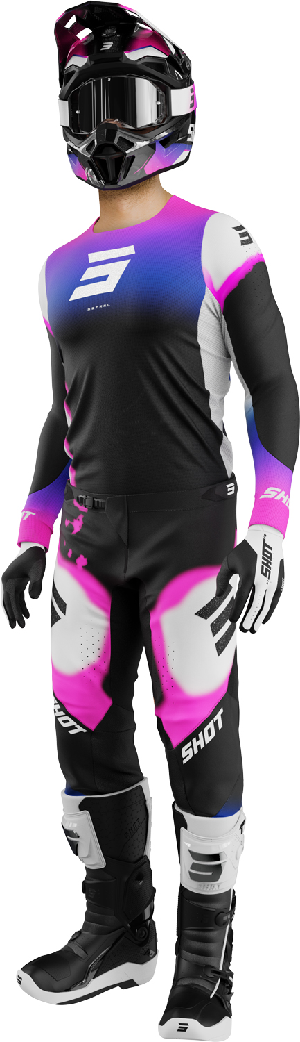 Riding Gear AEROLITE ASTRAL Blue / Pink SHOT 