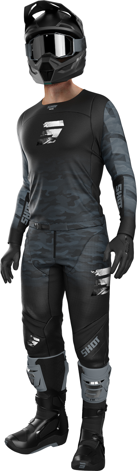 Equipamento CONTACT TACTIC Preto / Cinza SHOT 