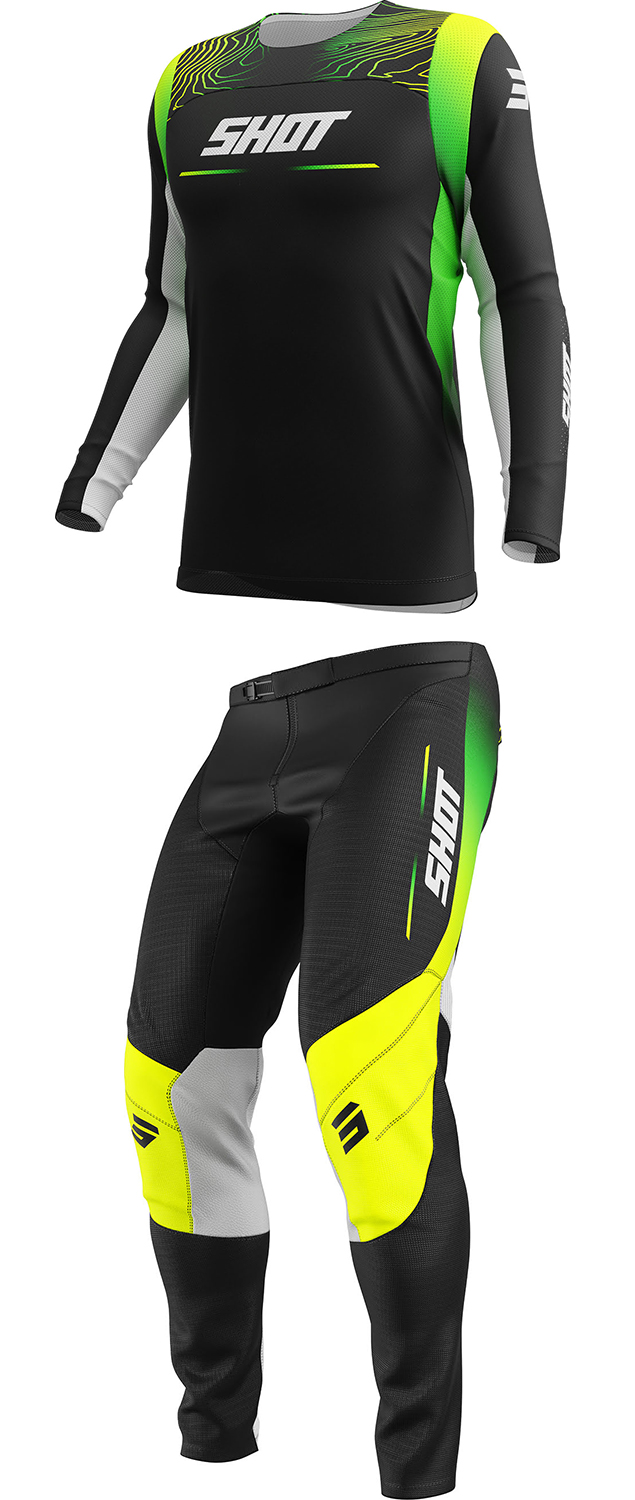 Equipamento Criança CONTACT APEX Amarelo Neon SHOT 