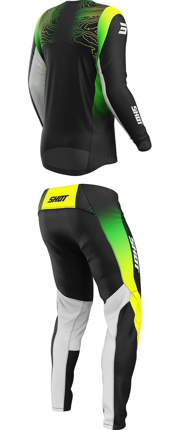 Equipamento Criança CONTACT APEX Amarelo Neon SHOT 