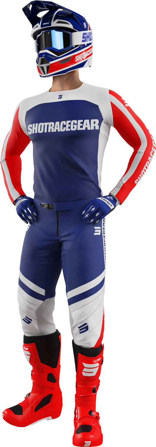 Equipamento CONTACT MYTHIC Azul / Vermelho SHOT 