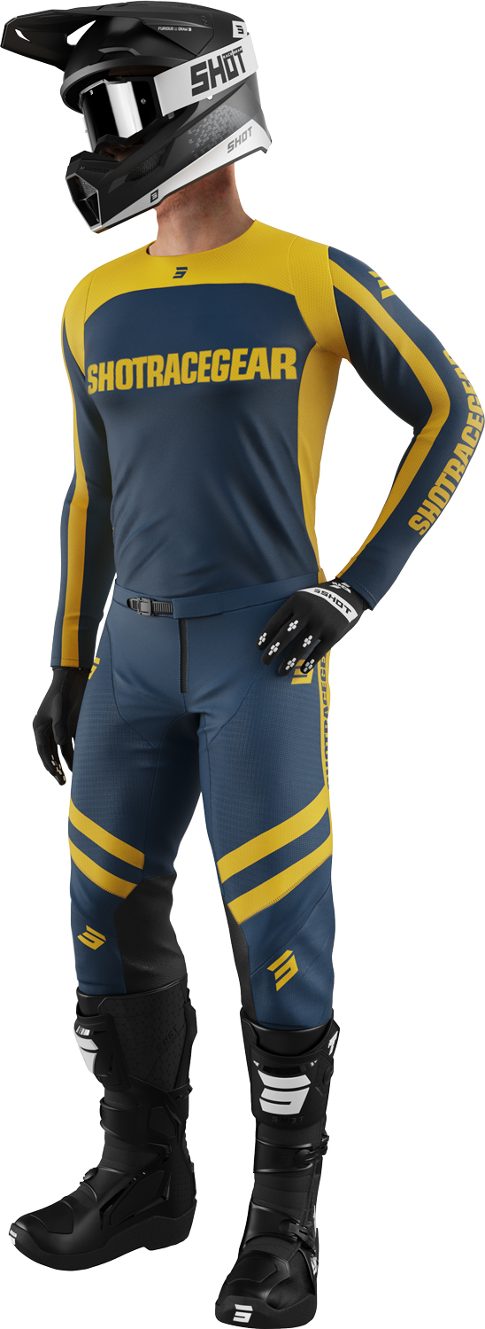 Equipamento CONTACT MYTHIC Azul / Amarelo SHOT 