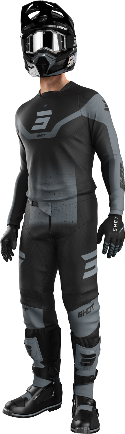 Calças DEVO BLAST Pretas / Cinza 28 SHOT 