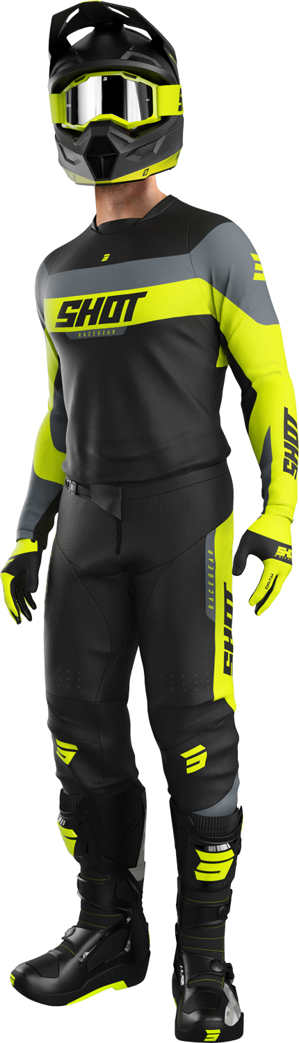 Equipamento DEVO LEAGUE Amarelo Neon SHOT 