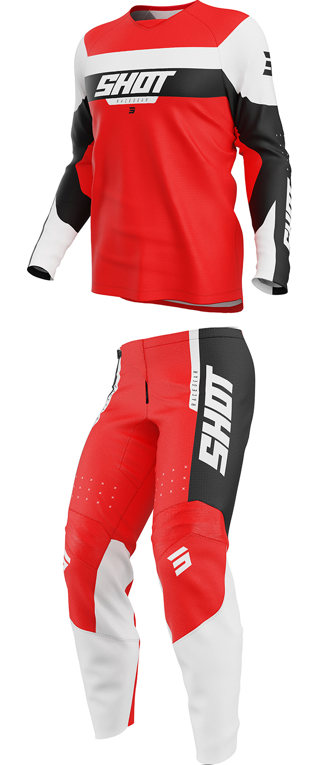 Equipamento Criança DRAW LEAGUE Vermelho SHOT 