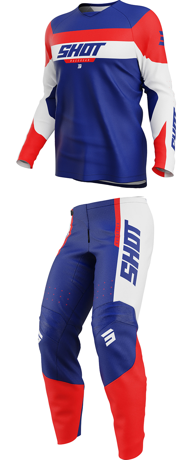 Equipamento Criança DRAW LEAGUE Azul / Vermelho SHOT 